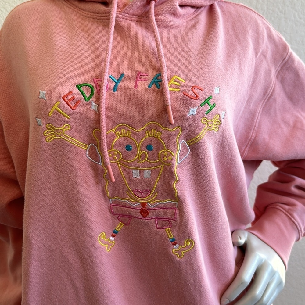 Teddy Fresh x SpongeBob Hoodie (Pink) Size Large Limited Edition - Picture 4 of 10